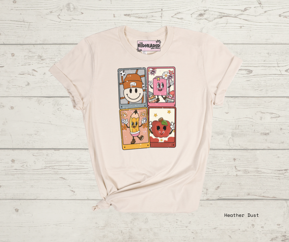 Retro School Cards T-shirt