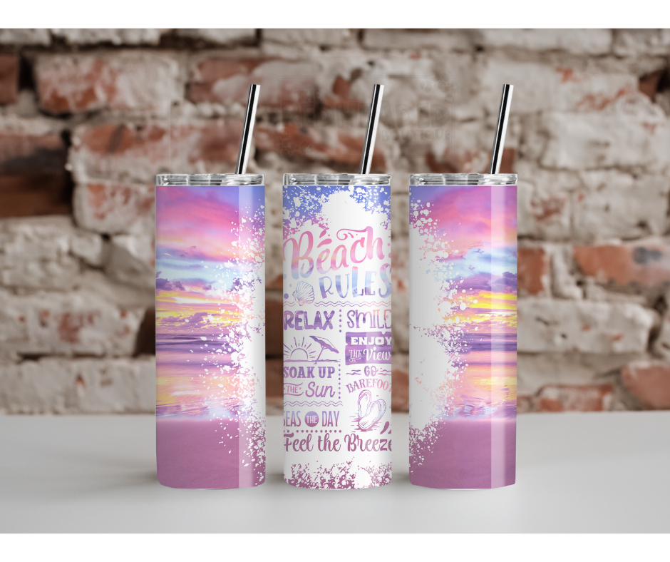 Beach Rules Tumbler