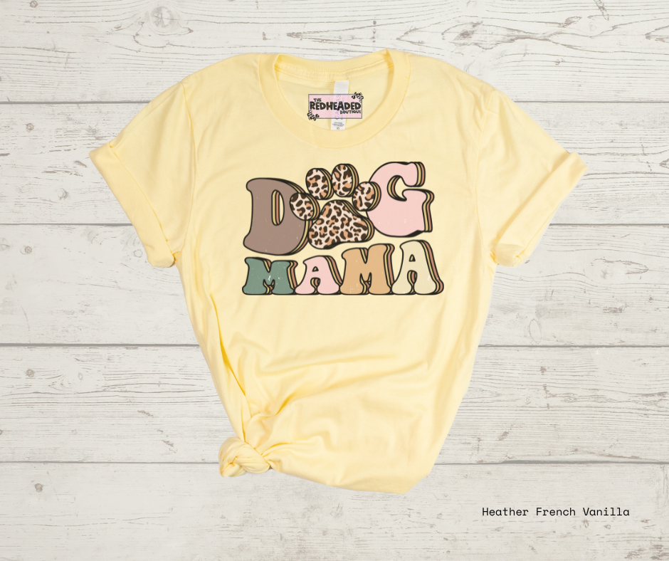 Retro Dog Mama T-shirt