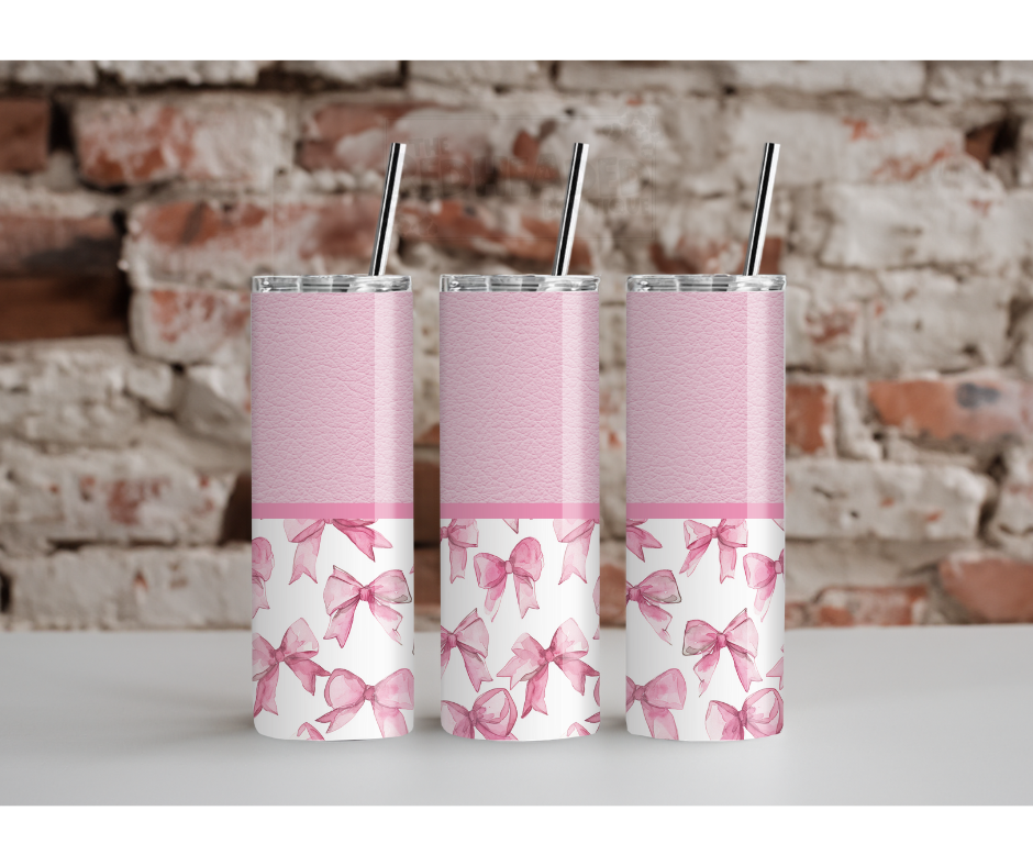 Coquette Pink Bow Tumbler