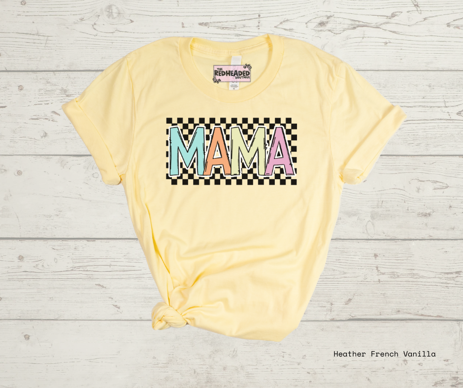 Varisty Pastel Mama T-shirt