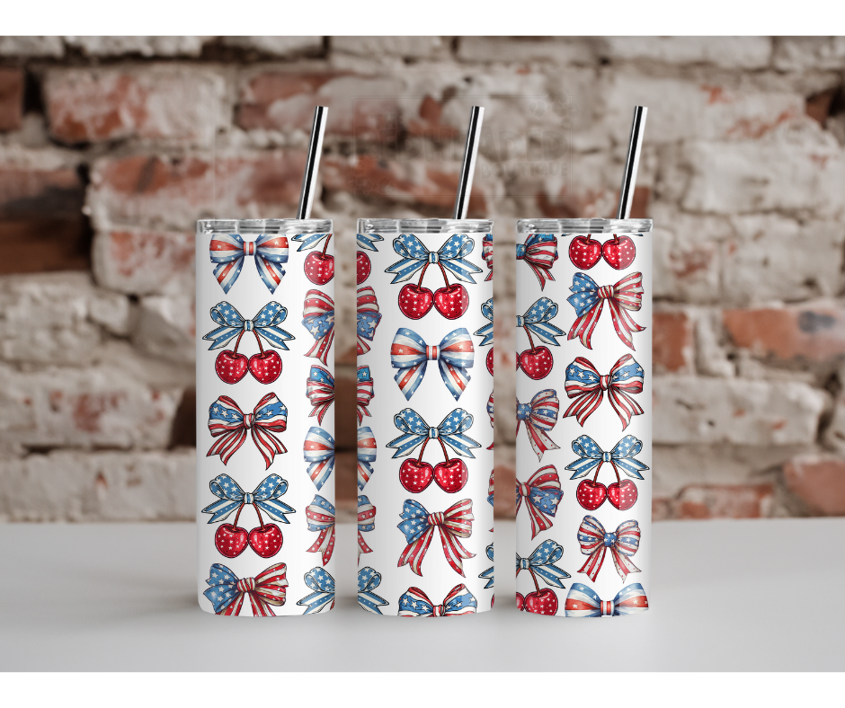 Patriotic Cherry Tumbler