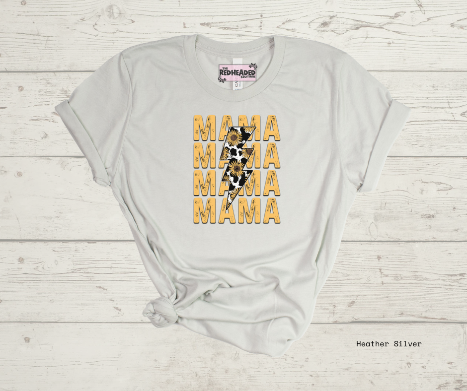 Stacked Sunflower Mama T-shirt