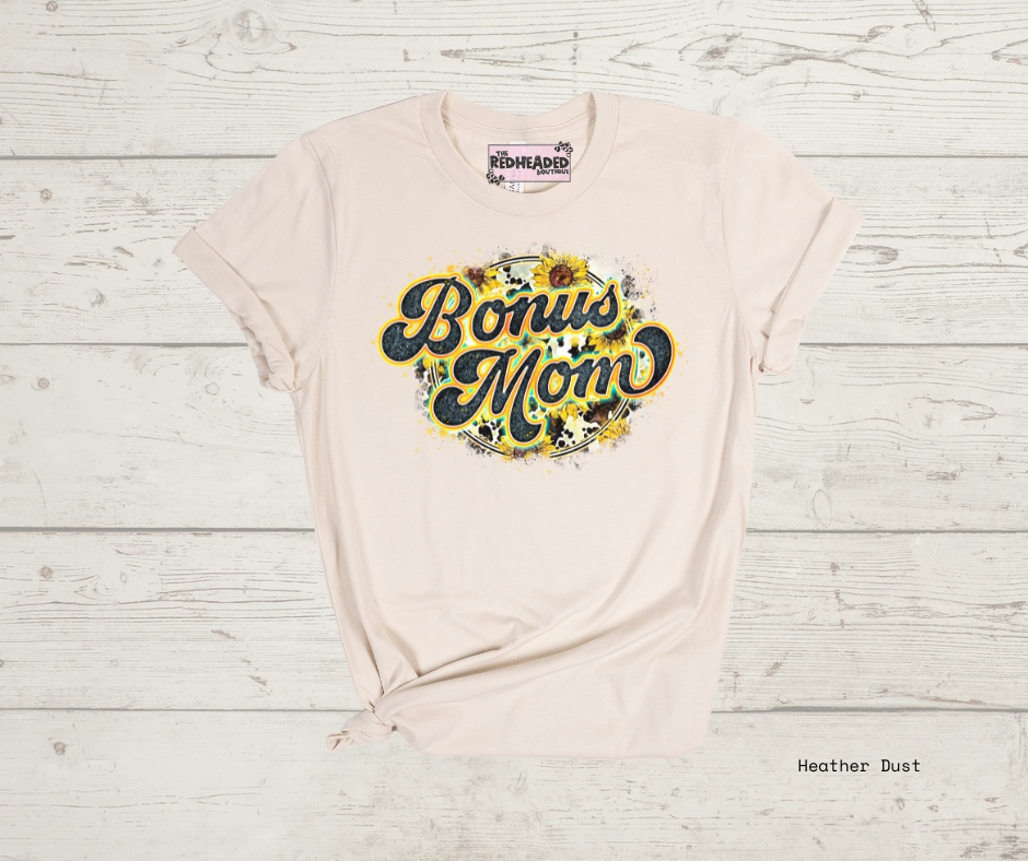 Sunflower Bonus Mom T-shirt