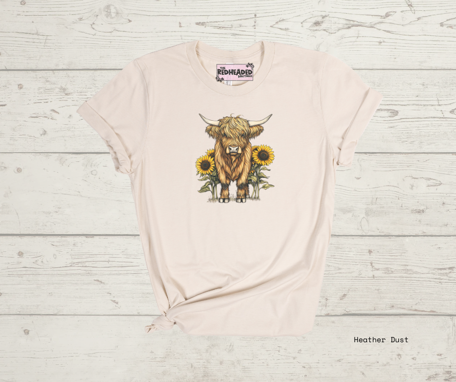 Sunflower Hyland Cow T-shirt