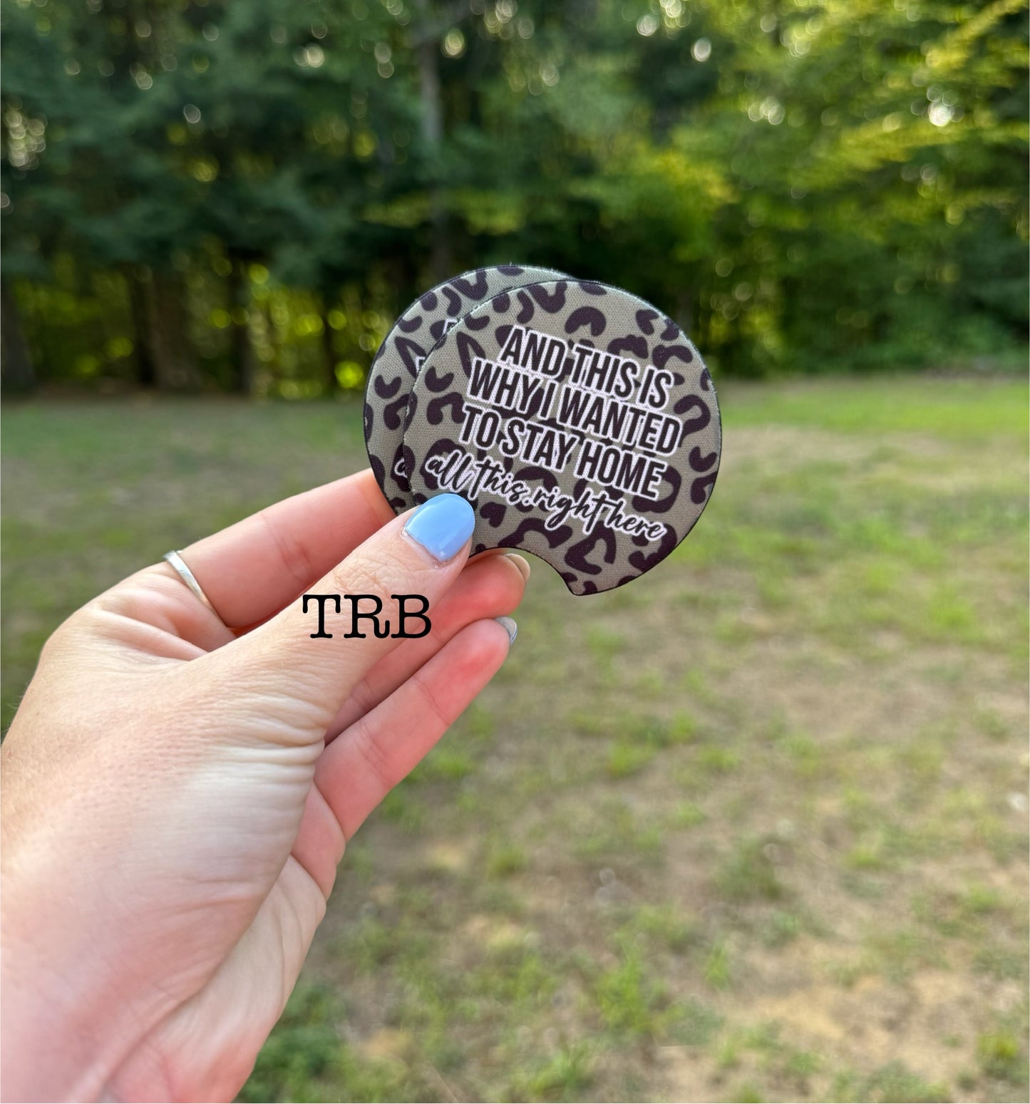 Stay Home Car Coasters