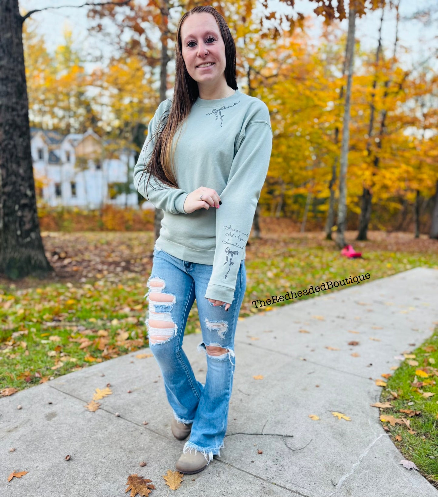 *Customizable* Bow Mama Crewneck