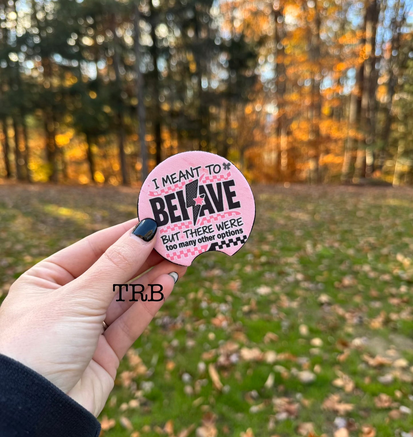 Meant to Behave Car Coasters