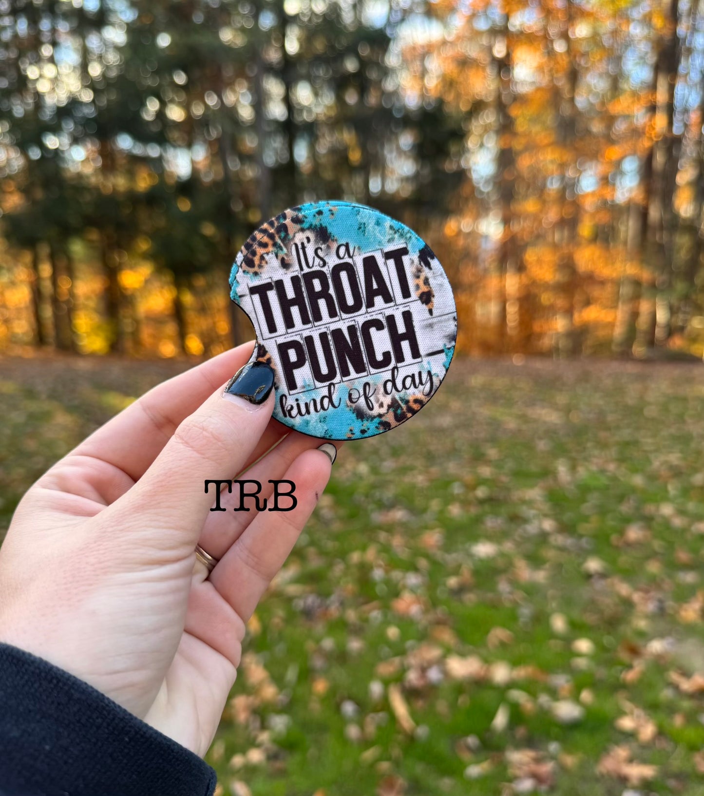 Throat Punch Car Coasters