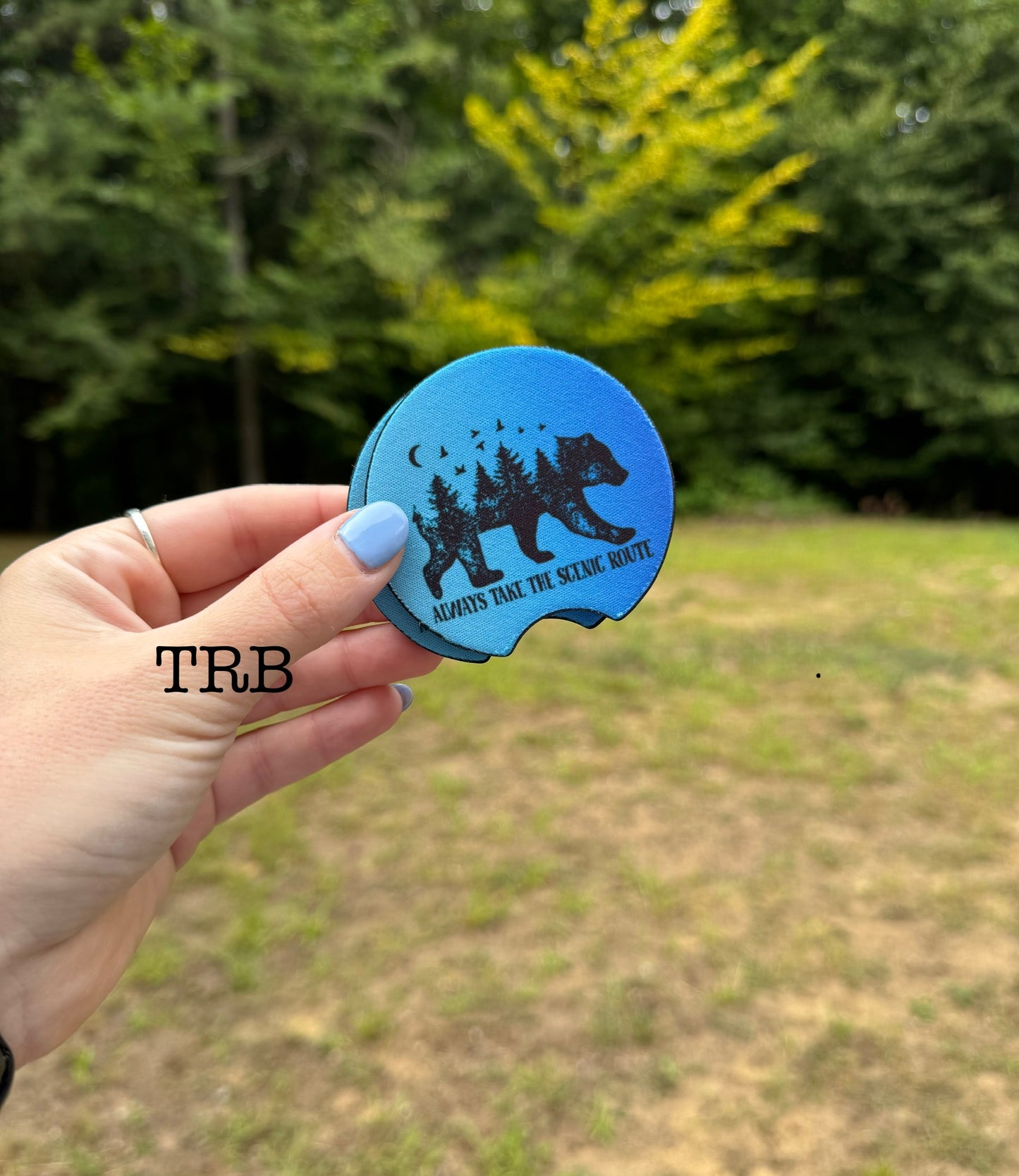 Scenic Route Bear Car Coasters