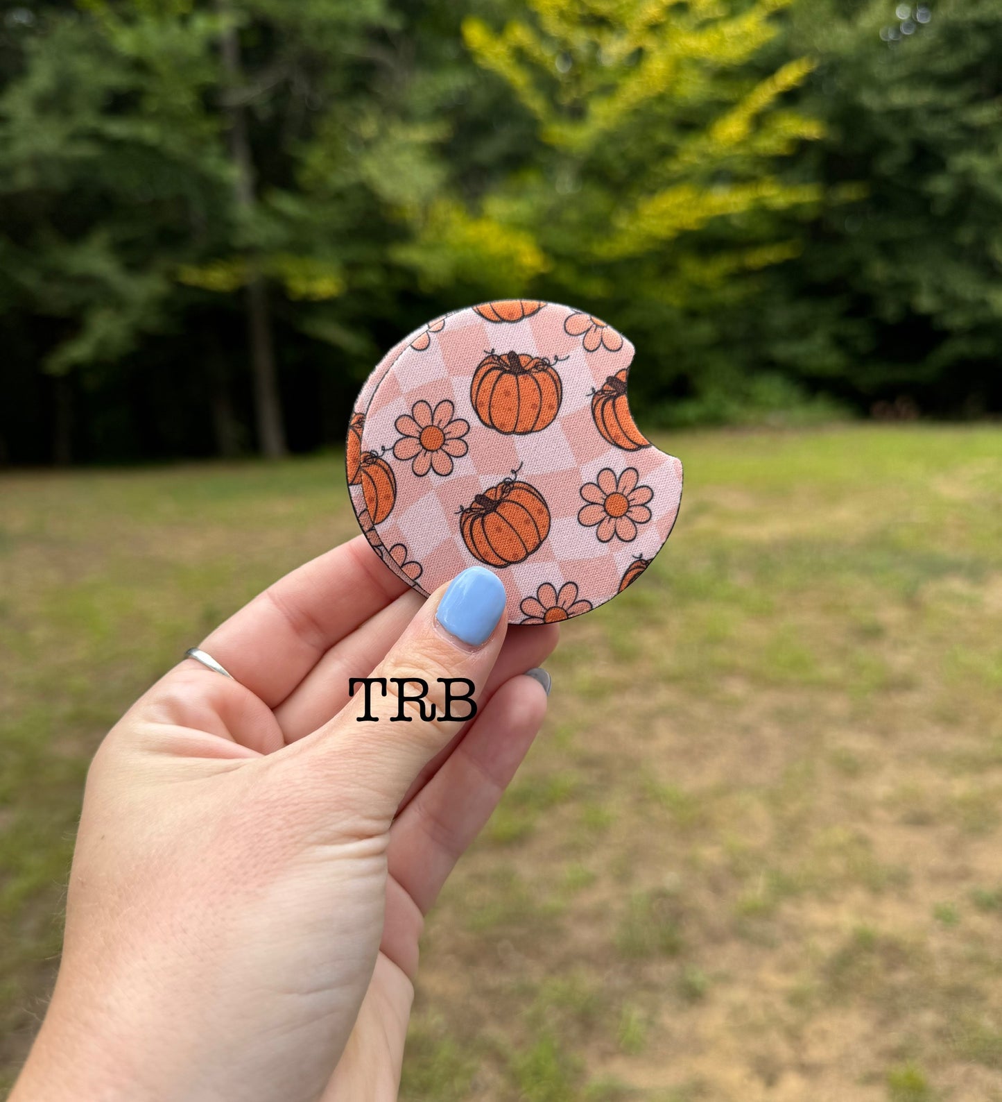 Fall Pumpkin Car Coasters