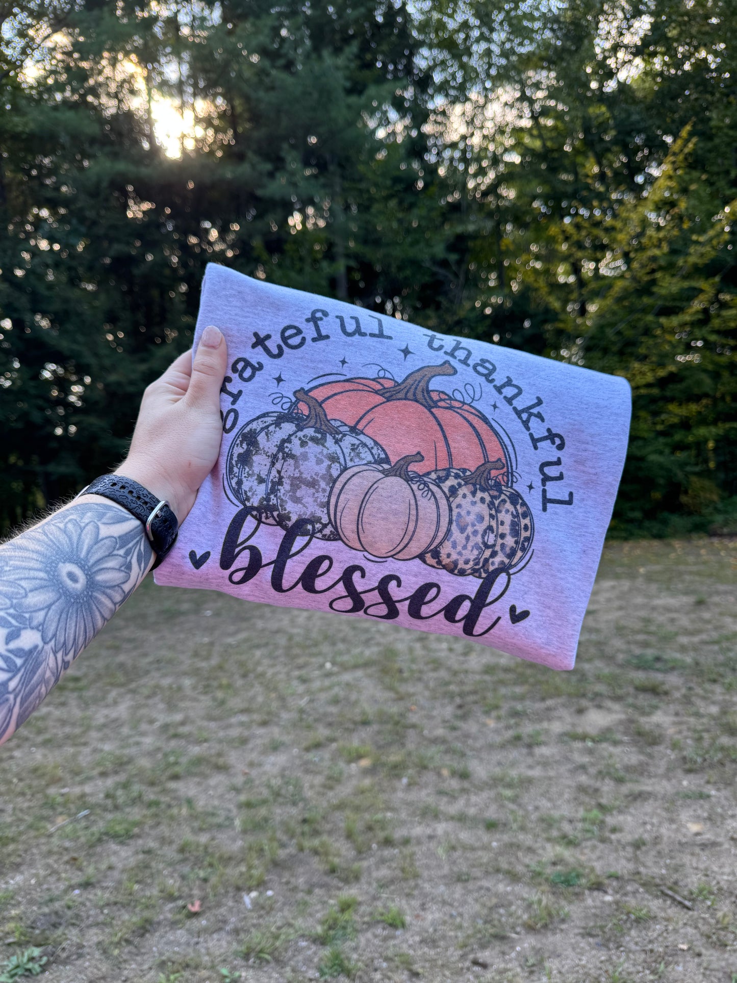 Grateful Thankful Blessed Pumpkins