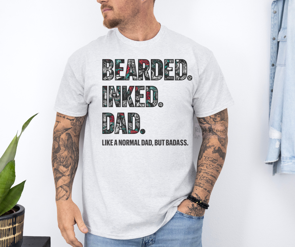 Bearded Inked Dad T-shirt