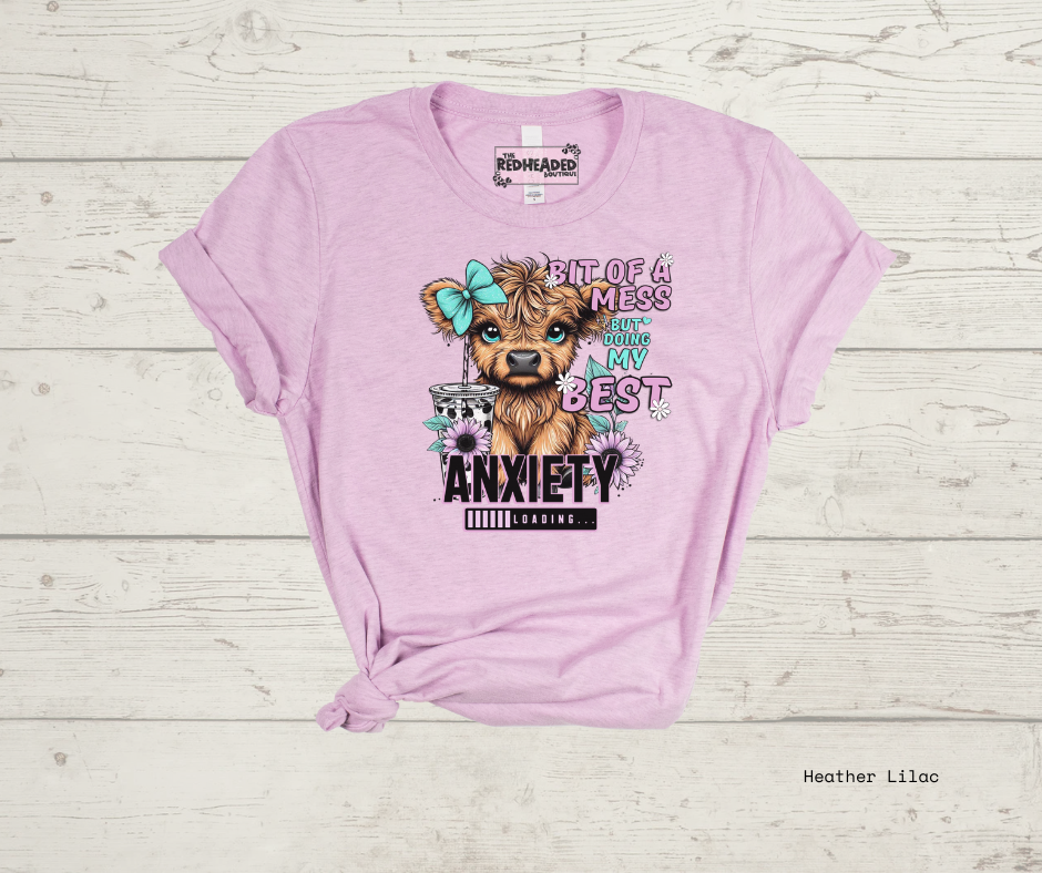 Anxiety Hyland Cow T-shirt