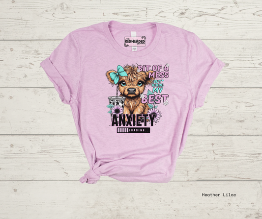 Anxiety Hyland Cow T-shirt