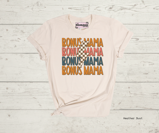 Retro Bonus Mama T-shirt