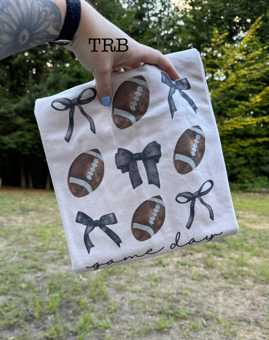 Footballs & Bows T-shirt