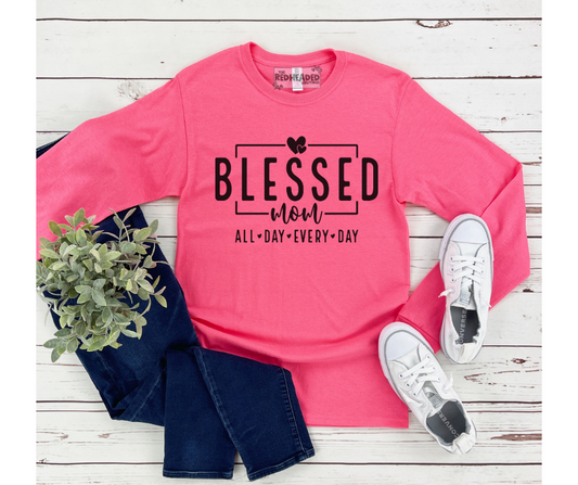 Blessed Mom Long Sleeve Shirt