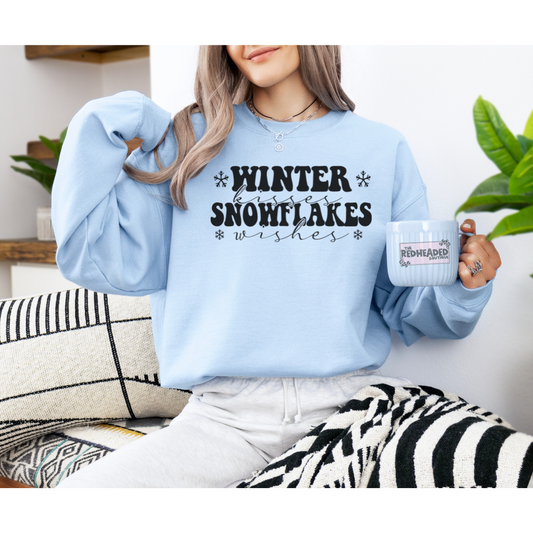 Snowflake wishes Crewneck