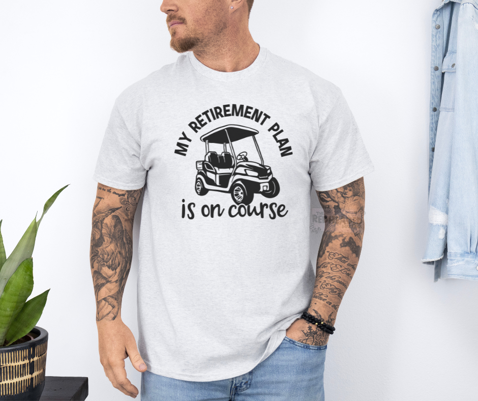 Retirement Plan Golf T-shirt