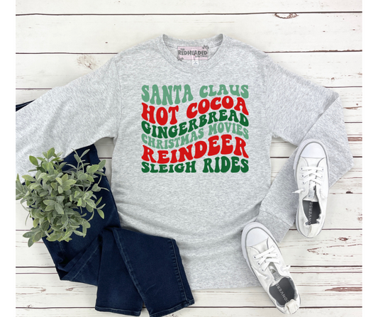 Stacked Xmas Long Sleeve Shirt