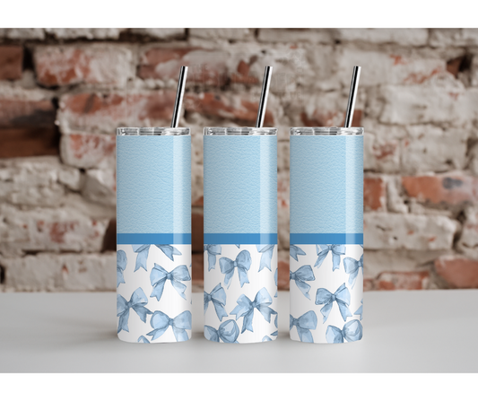 Coquette Blue Bow Tumbler