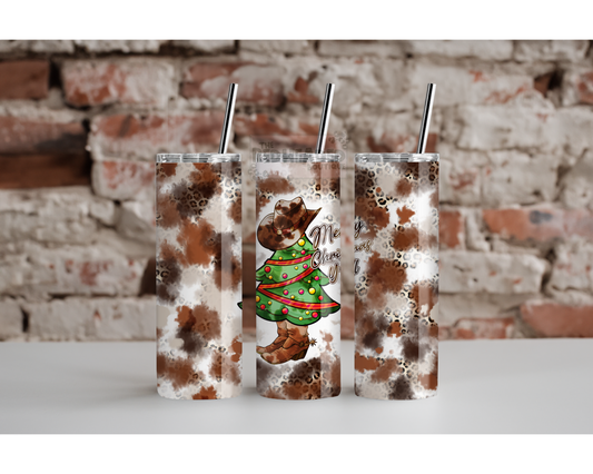 Western Xmas Tree Tumbler