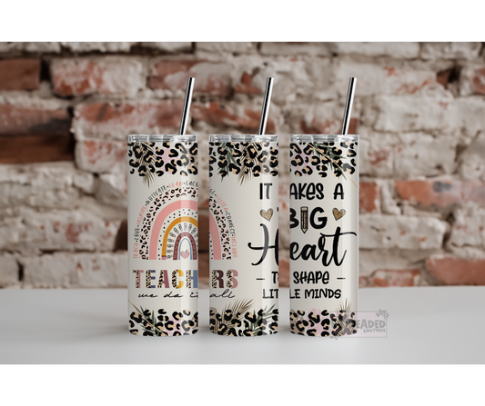 Big Heart Teacher Tumbler