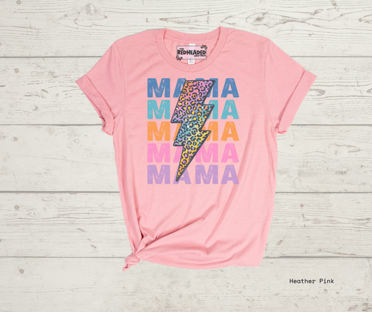 Stacked Neon Mama T-shirt