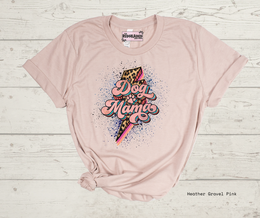 Lightening Bolt Dog Mama T-shirt