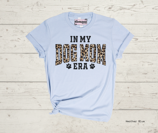 Leopard Dog Mom Era T-shirt