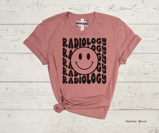 Stacked Radiology Smiley T-shirt