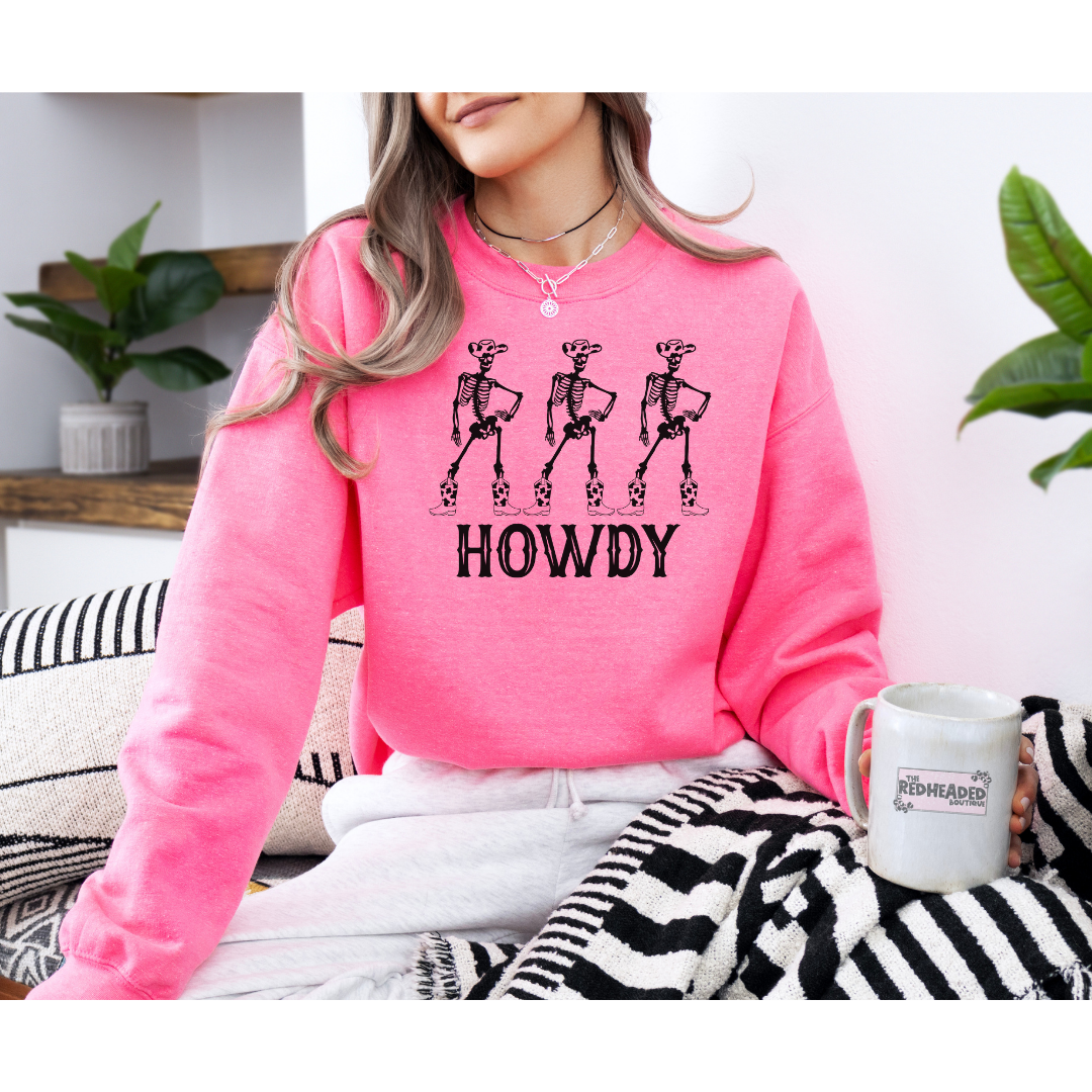 Howdy Skelly Crewneck