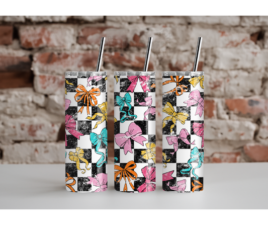 Distressed Bow Tumbler