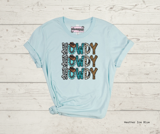 Stacked Western Howdy T-shirt