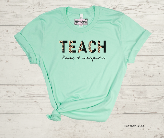 Leaopard Teach T-shirt