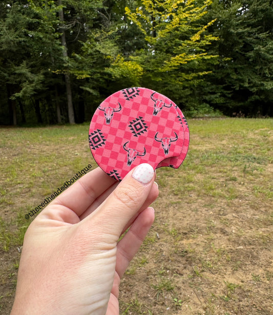 Aztec skull Car Coasters
