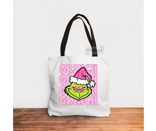 Stacked Grinch Tote Bag