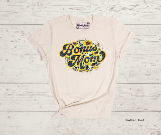 Sunflower Bonus Mom T-shirt