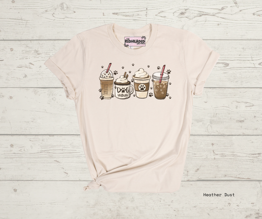 Dog Mom Coffee T-shirt
