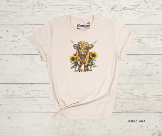 Sunflower Hyland Cow T-shirt