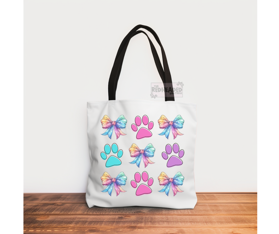 Paw Print Tote Bag