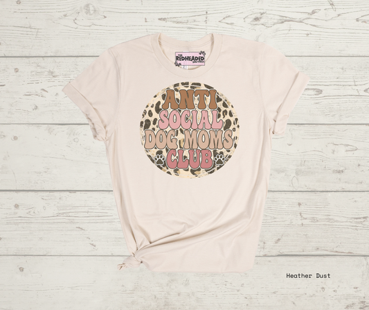 Anti-social Dog Mom T-shirt