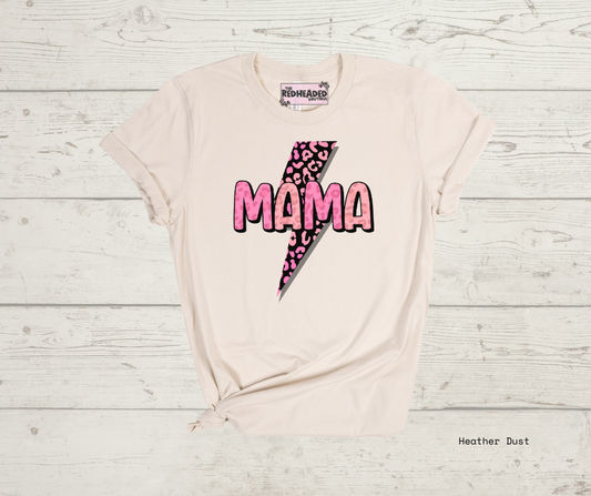 Pink Mama Lightening Bolt T-shirt