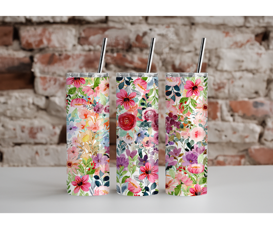 Spring Floral Tumbler