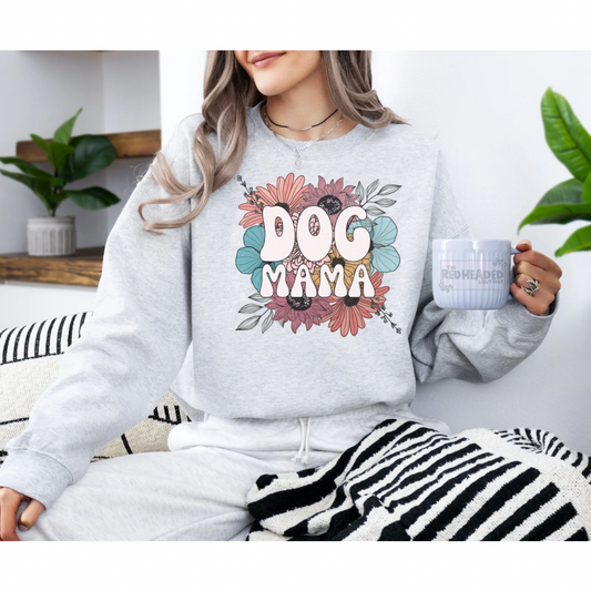 Floral Dog Mama Crewneck