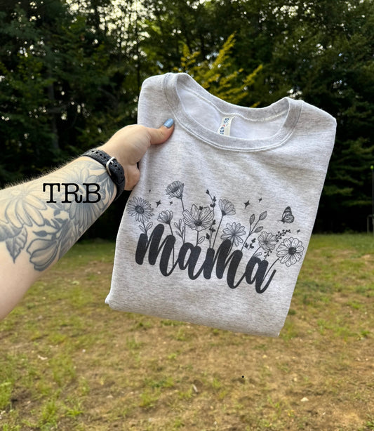 Simple Floral Mama Crewneck
