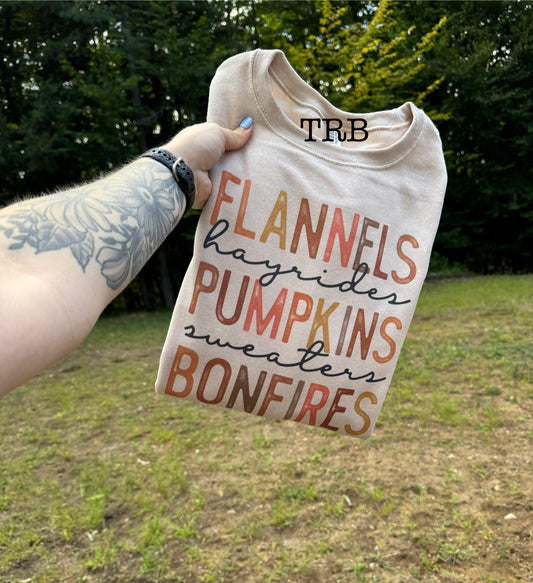 Flannels stacked Crewneck