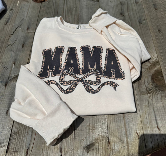 Mama W/ Leopard Bow