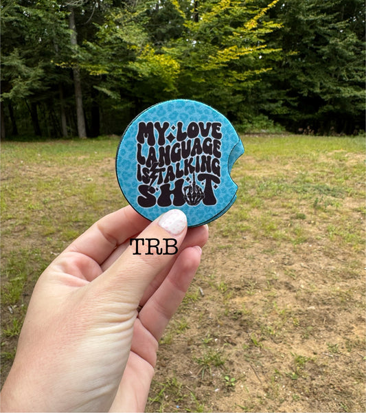 Love Language Car Coasters
